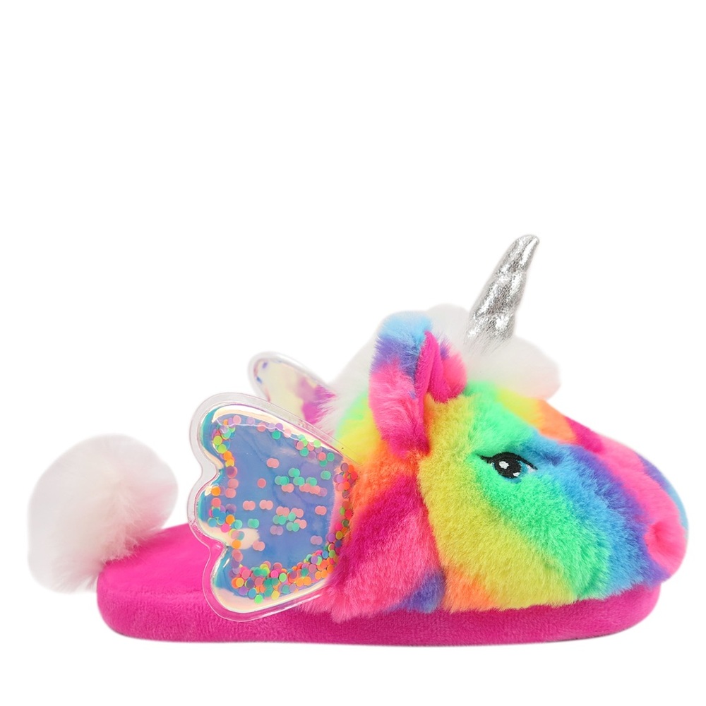 Unicorn Slippers - Pink - Size 4-5